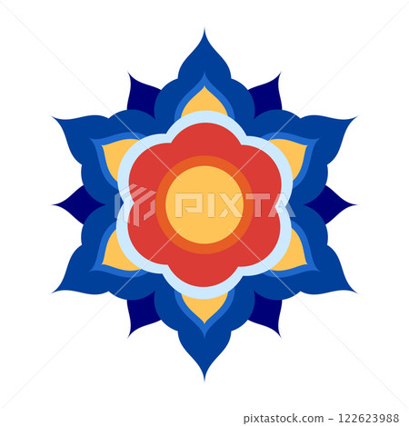 traditional geometric pattern icon symbol for decoration flat design traditional geometric pattern icon symbol for decoration flat design 122623988