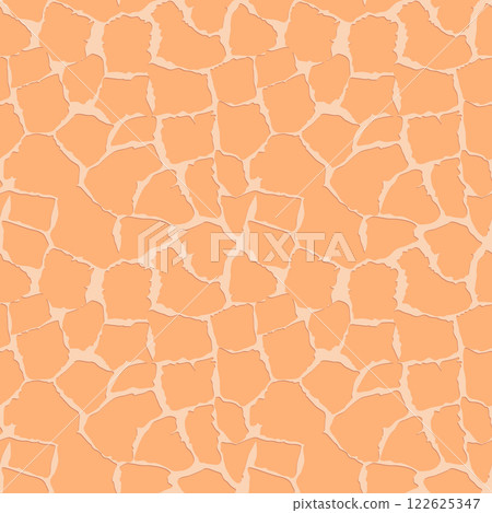 Abstract modern giraffe seamless pattern. Animals trendy background. Beige decorative vector stock illustration for print, card, postcard, fabric, textile. Modern ornament of stylized skin. 122625347