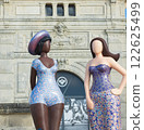 Urban Art: Mannequin Sculptures in Historical Setting 122625499