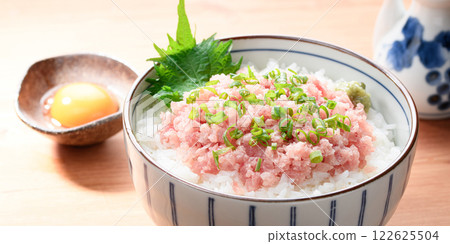 Negitoro on a bowl Negitoro on a bowl 122625504