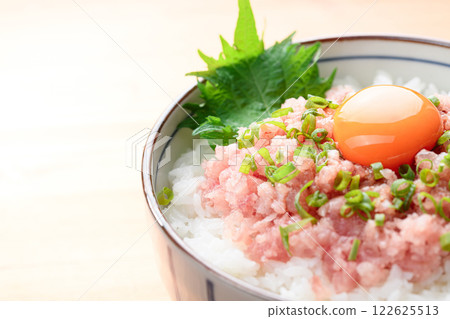 Negitoro on a bowl 122625513