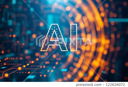 Ai technology abstract background. 122626072