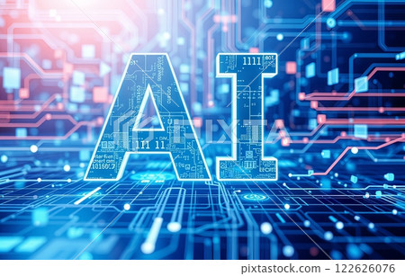 Ai technology abstract background. Ai technology abstract background. 122626076