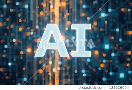 Ai technology abstract background. Ai technology abstract background. 122626094