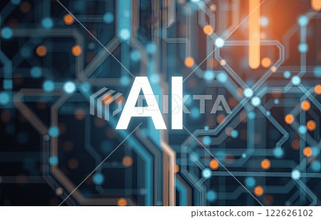 Ai technology abstract background. 122626102