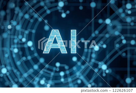 Ai technology abstract background. 122626107