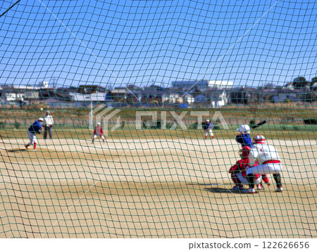 Ground netting/baseball field 122626656