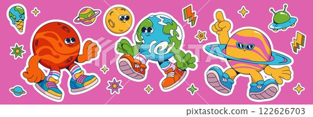 Groovy universe sticker pack 122626703
