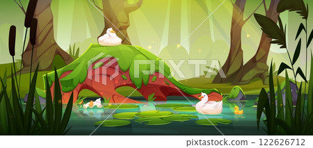Magical wetland scene Magical wetland scene 122626712