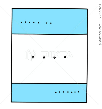 簡潔清爽豎名片5-純色 122627651