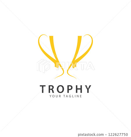 trophy logo vector illustration winner award logo template trophy logo vector illustration winner award logo template 122627750