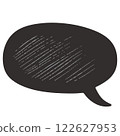 手繪風格對話泡泡 122627953