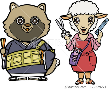 動物僧侶與理髮師 動物僧侶與理髮師 122629271