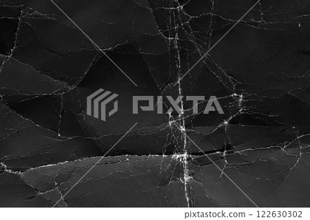 Black textured paper with aged creases and wrinkled folds. Abstract background. Old crumpled wrapping cardboard texture. Uneven weathered matte surface. Monochromatic backdrop Black textured paper with aged creases and wrinkled folds. Abstract background. Old crumpled wrapping cardboard texture. Uneven weathered matte surface. Monochromatic backdrop 122630302