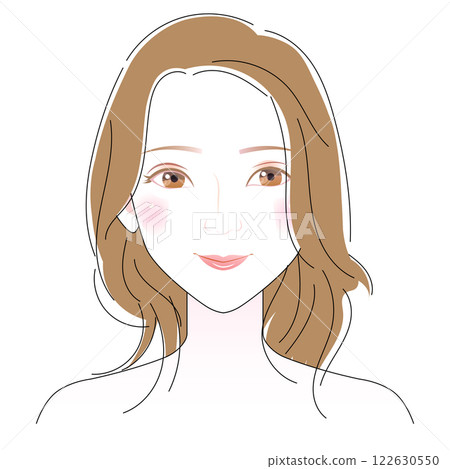 40歲女性的中長髮型 122630550