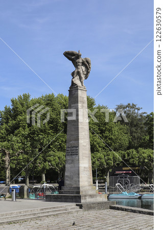 Graf Zeppelin Memorial in Konstanz, Lake Constance in Germany 122630579