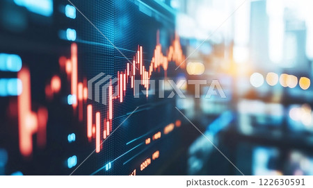 Stock charts and financial market data 122630591