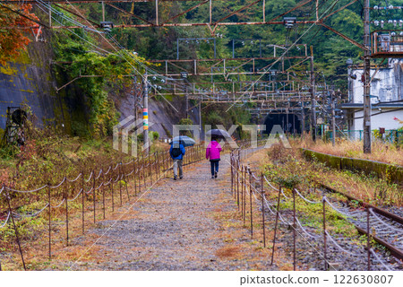 [Gunma Prefecture] Exploring the Abt Road, where the Usui Third Bridge (Megane Bridge) is located, in autumn 122630807