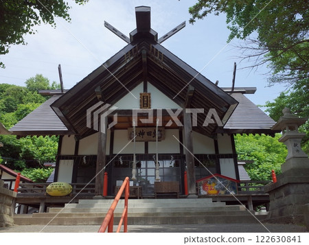 Scenery of the main hall of Abuta Shrine, Hokkaido Scenery of the main hall of Abuta Shrine, Hokkaido 122630841
