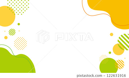 Orange yellow green abstract geometric frame polka dot shape glitter Orange yellow green abstract geometric frame polka dot shape glitter 122631916