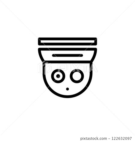 CCTV icon, video surveillance made linear style CCTV icon, video surveillance made linear style 122632097