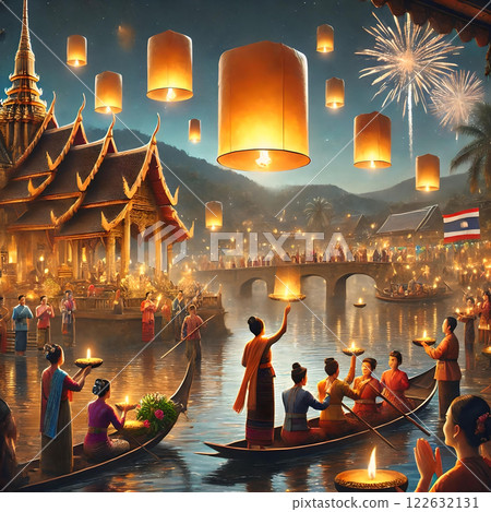 Yi Peng and Loy Krathong (Lantern Festival) 122632131