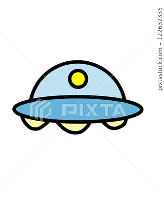 簡單的太空船插畫 122632335