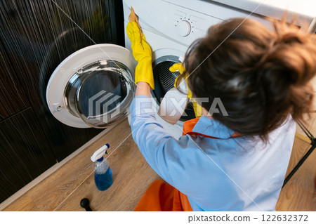 Removing moisture and dirt from the inner parts of the machine prevents mold and mildew growth, protecting health. 122632372