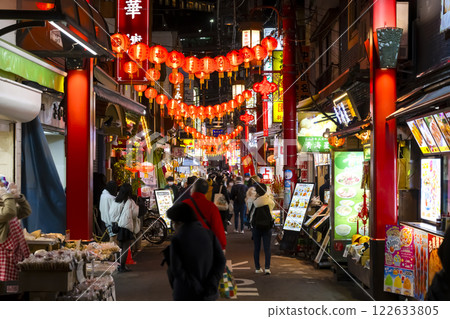 橫濱橫濱唐人街夜景 122633805