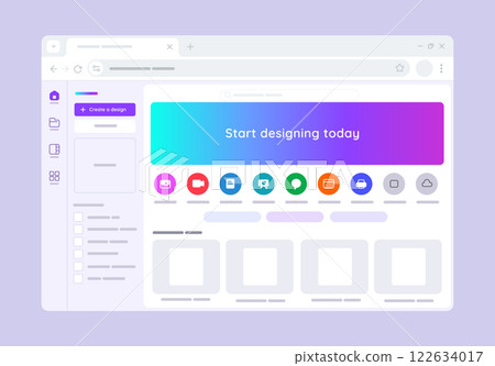 online design graphic design template based software image editor user interface design web based application creative tools 122634017