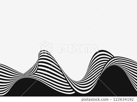 Abstract wave background, wavy stripes or lines, optical art. Abstract wave background, wavy stripes or lines, optical art. 122634192