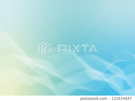 Light blue and yellow gradation wave digital image background 122634847