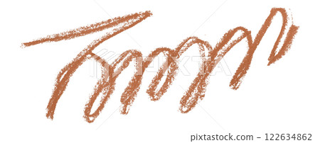 brown pencil strokes isolated on transparent background 122634862