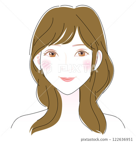 40歲女性的中長髮型 40歲女性的中長髮型 122636951