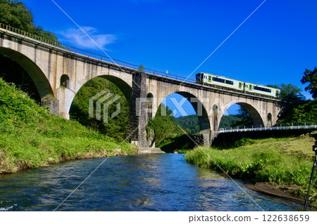 Megane Bridge and the Galaxy Railway (Tono City, Iwate Prefecture) 122638659