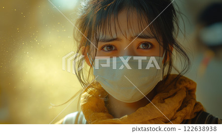 A woman suffering from hay fever 122638938