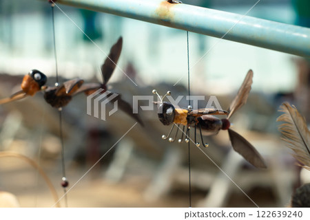 Hanging souvenirs in Phuket, Thailand, wind chime 122639240