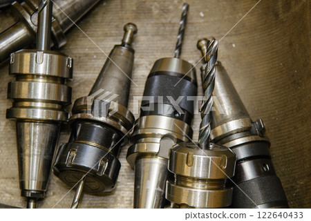 Close up scene the group of drill tool. Close up scene the group of drill tool. 122640433
