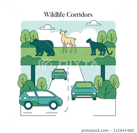 Wildlife Protection Day emphasizes the importance of wildlife corridors for safe animal movement. These structures mitigate habitat loss by connecting fragmented ecosystems, supporting biodiversity Wildlife Protection Day emphasizes the importance of wildlife corridors for safe animal movement. These structures mitigate habitat loss by connecting fragmented ecosystems, supporting biodiversity 122641460