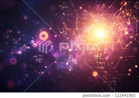 Futureistic Math Futuristic math background with glowing... - Stock Illustration ...