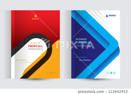 Corporate Business Proposal Catalog cover Design Template Concepts 122642452