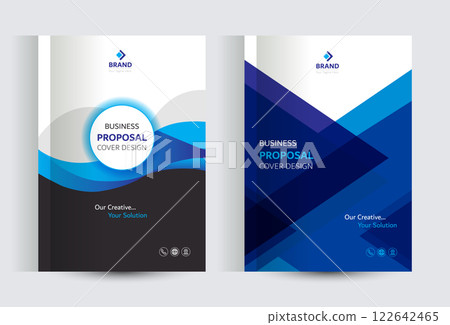 Corporate Business Proposal Catalog cover Design Template Concepts 122642465