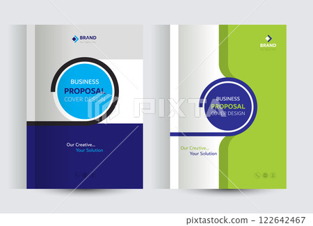 Corporate Business Proposal Catalog cover Design Template Concepts 122642467