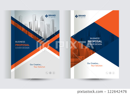Corporate Business Proposal Catalog cover Design Template Concepts 122642476