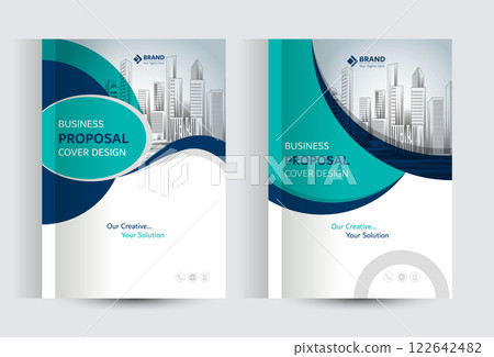 Corporate Business Proposal Catalog cover Design Template Concepts 122642482