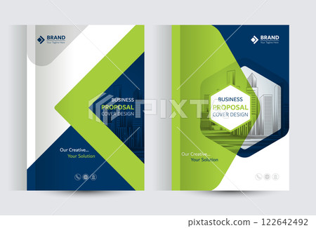 Corporate Business Proposal Catalog cover Design Template Concepts 122642492