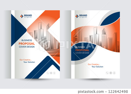 Corporate Business Proposal Catalog cover Design Template Concepts 122642498