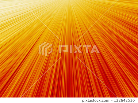 Red radial lines, streaks of light (background material), red and yellow Red radial lines, streaks of light (background material), red and yellow 122642530