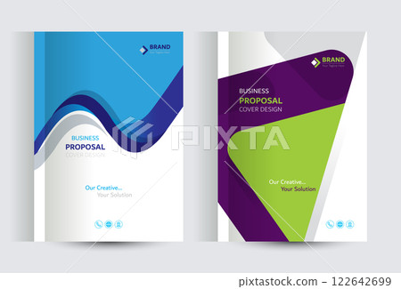 Corporate Business Proposal Catalog cover Design Template Concepts 122642699