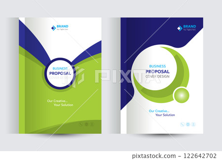 Corporate Business Proposal Catalog cover Design Template Concepts 122642702